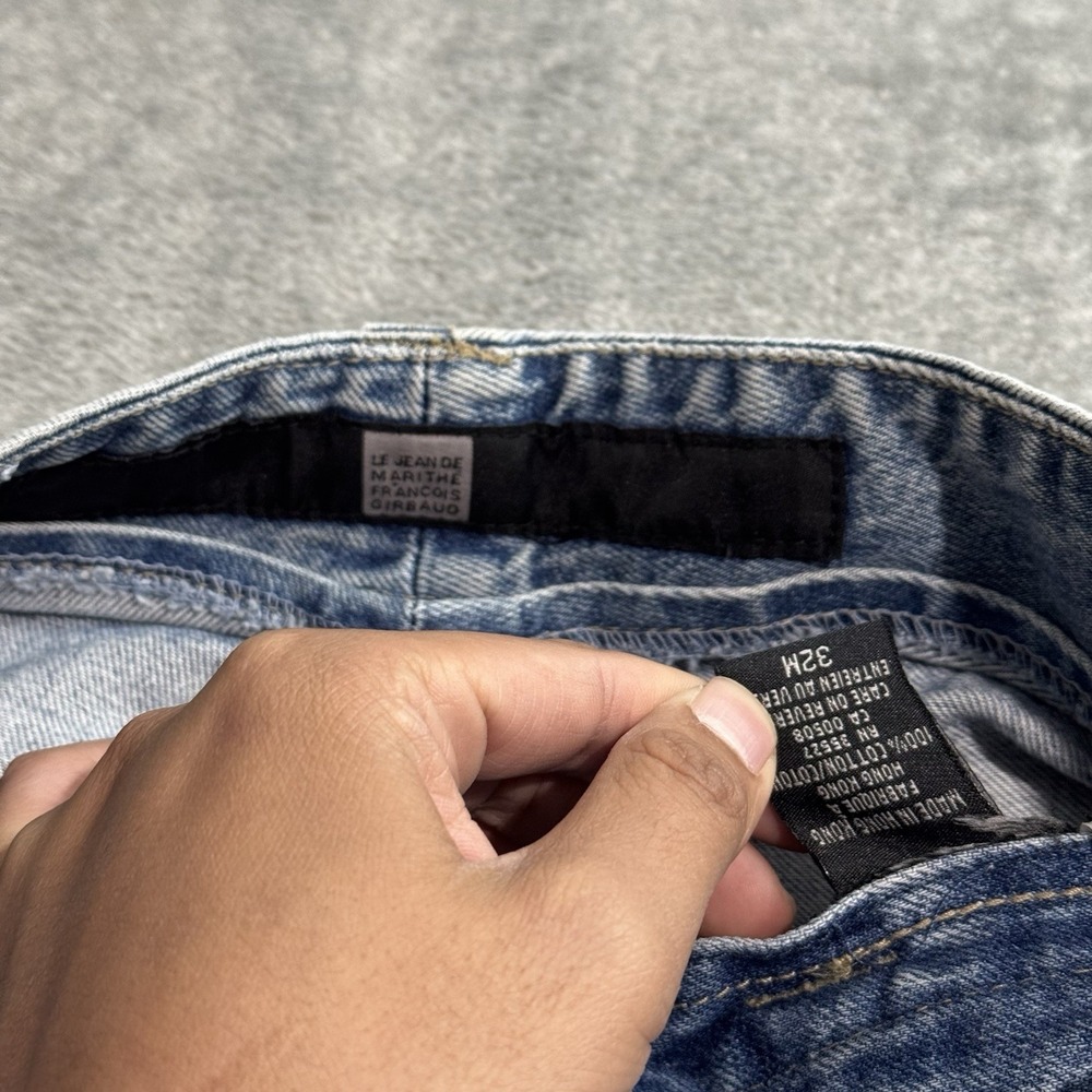 Marithe Francois Girbaud Jeans Mens 32 (31x34) Shuttle Tape Cargo Denim Slim Y2K - Picture 5 of 13